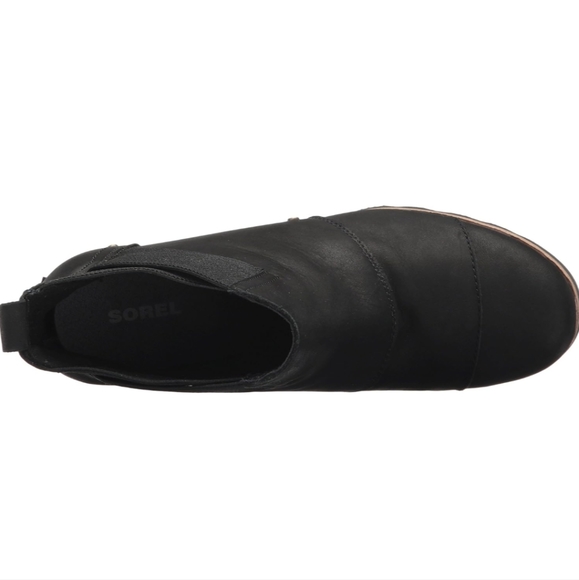 Sorel Addington Chelsea Block Heel Black Boot Size 9.5 - Picture 3 of 4